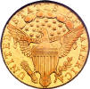 1796 Turban Head Quarter Eagle - No Stars - Reverse