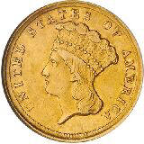 1854-D Three Dollar Gold